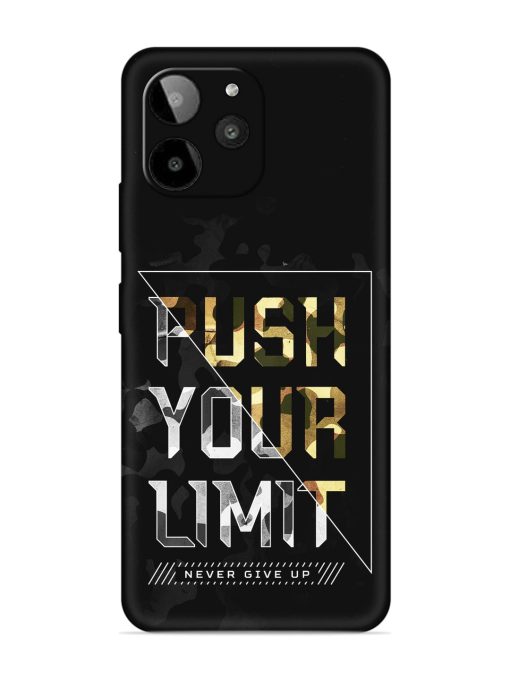 Push Your Limits Embossed Soft Silicone Case for Lava Yuva 2 Pro Zapvi