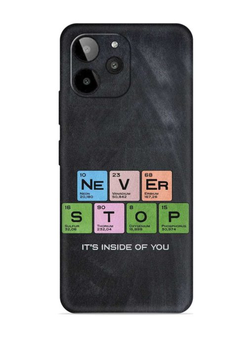 Never Stop It'S Inside Of You Embossed Soft Silicone Case for Lava Yuva 2 Pro Zapvi