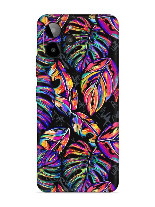 Tropical Seamless Vector Embossed Soft Silicone Case for Lava Yuva 2 Pro Zapvi