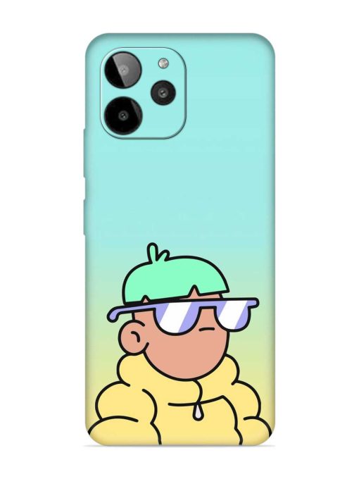 Doodles Cool Character Embossed Soft Silicone Case for Lava Yuva 2 Pro