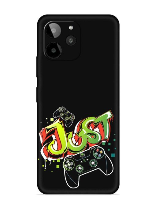 Graffiti Gamepad Illustration Embossed Soft Silicone Case for Lava Yuva 2 Pro Zapvi