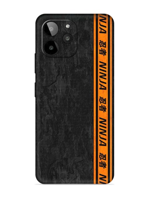 Ninja Srtips Embossed Soft Silicone Case for Lava Yuva 2 Pro Zapvi