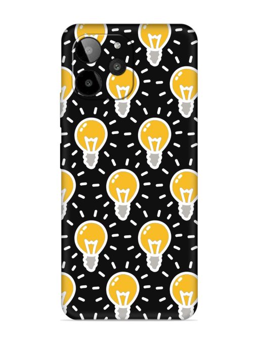 Light Bulb Seamless Embossed Soft Silicone Case for Lava Yuva 2 Pro