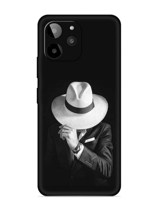 Men Under Hat Embossed Soft Silicone Case for Lava Yuva 2 Pro