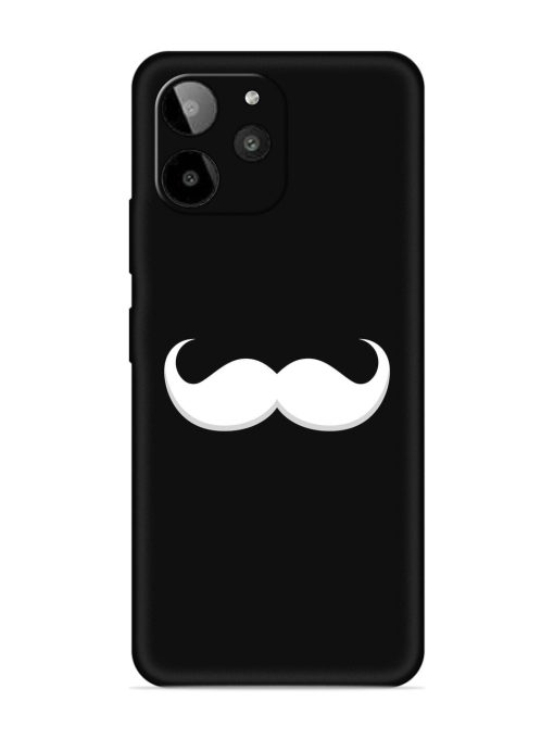 Mustache Vector Embossed Soft Silicone Case for Lava Yuva 2 Pro