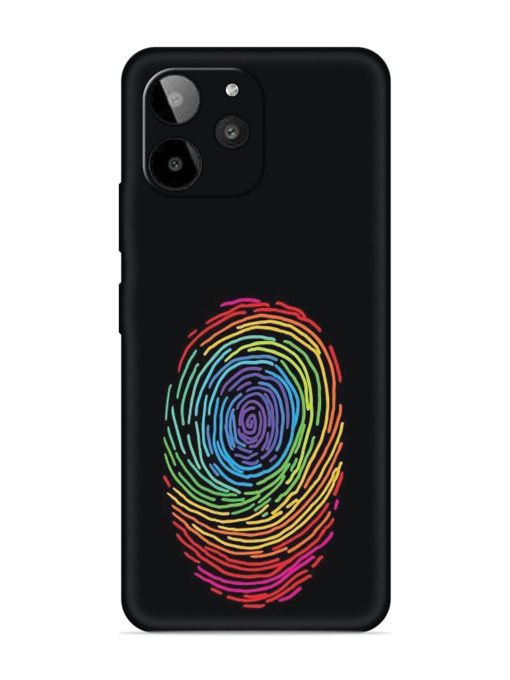 Fingerprint Of Thumb Art Embossed Soft Silicone Case for Lava Yuva 2 Pro