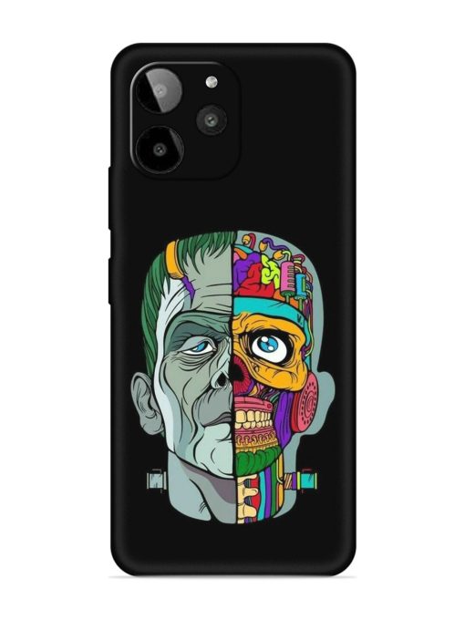 Men Vs Skull Embossed Soft Silicone Case for Lava Yuva 2 Pro Zapvi