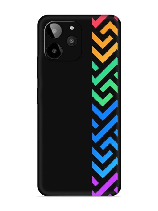 Colorshape Stripes Embossed Soft Silicone Case for Lava Yuva 2 Pro Zapvi