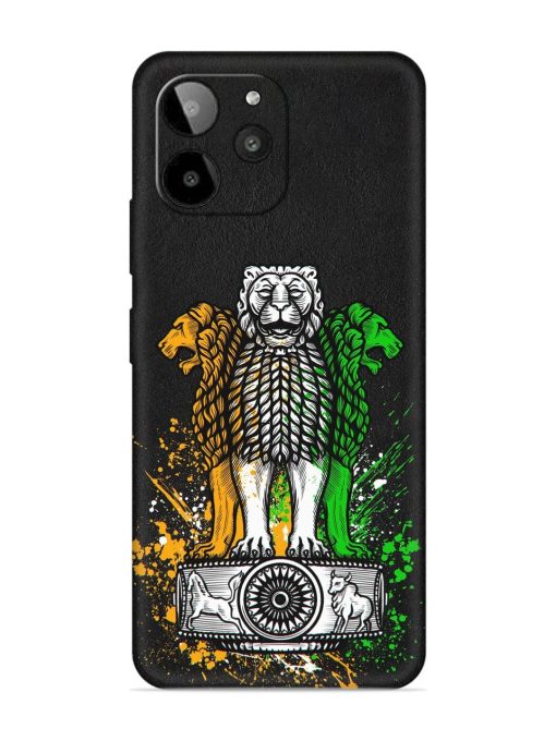 Pillars Of Ashoka Embossed Soft Silicone Case for Lava Yuva 2 Pro Zapvi