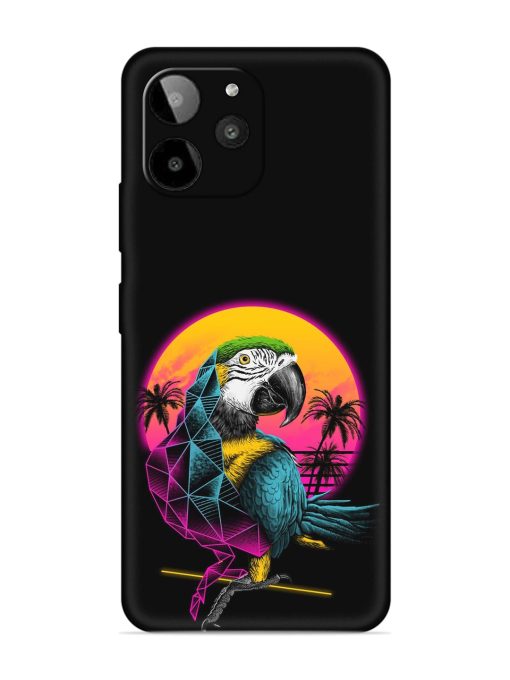 Rad Parrot Embossed Soft Silicone Case for Lava Yuva 2 Pro