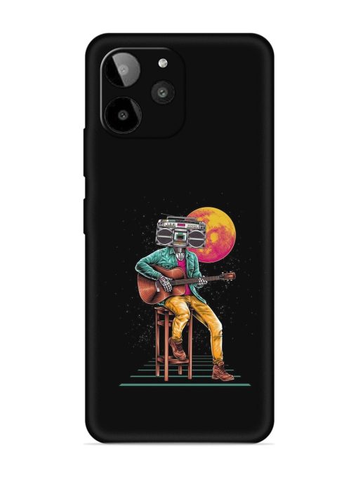 Minimalist Music Embossed Soft Silicone Case for Lava Yuva 2 Pro Zapvi