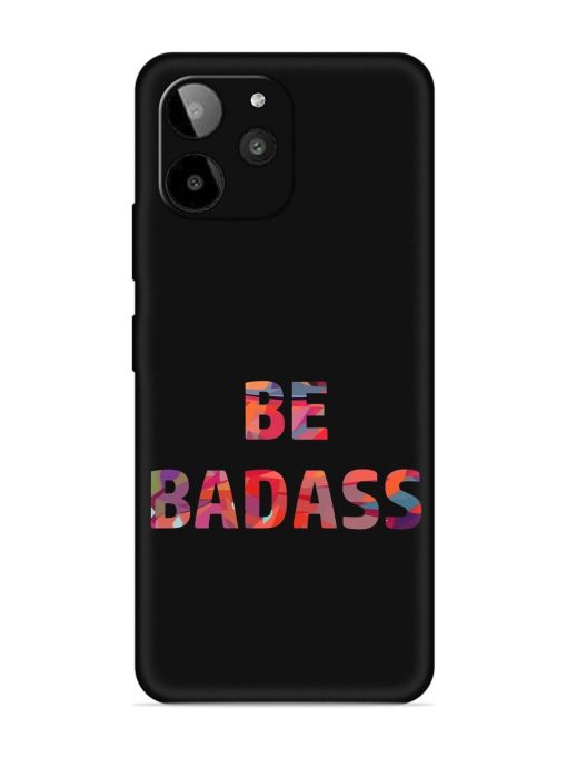 Be Badass Embossed Soft Silicone Case for Lava Yuva 2 Pro Zapvi