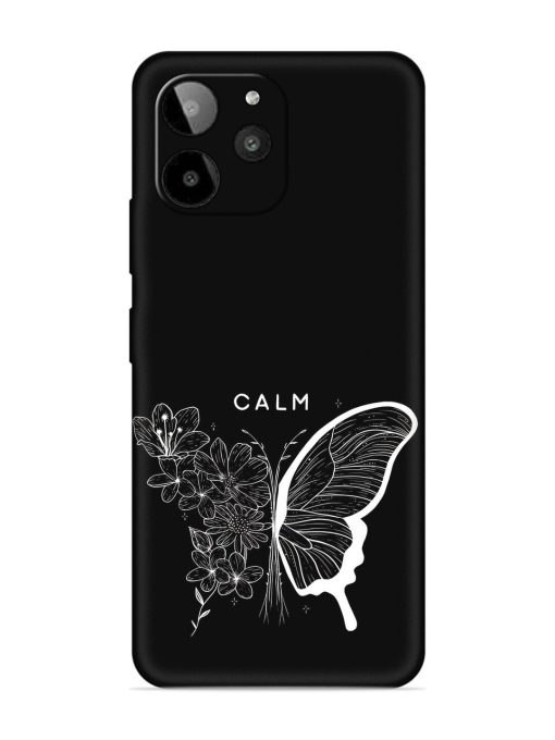 Calm Embossed Soft Silicone Case for Lava Yuva 2 Pro Zapvi