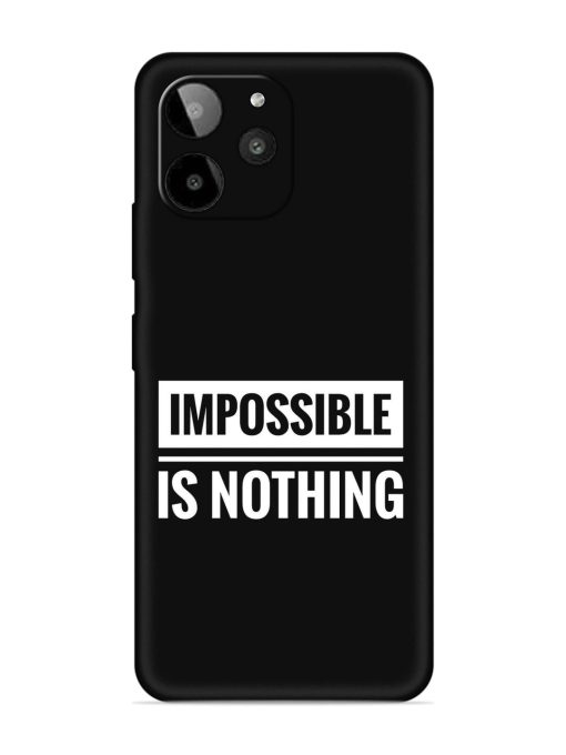 Impossible Is Nothing Embossed Soft Silicone Case for Lava Yuva 2 Pro Zapvi