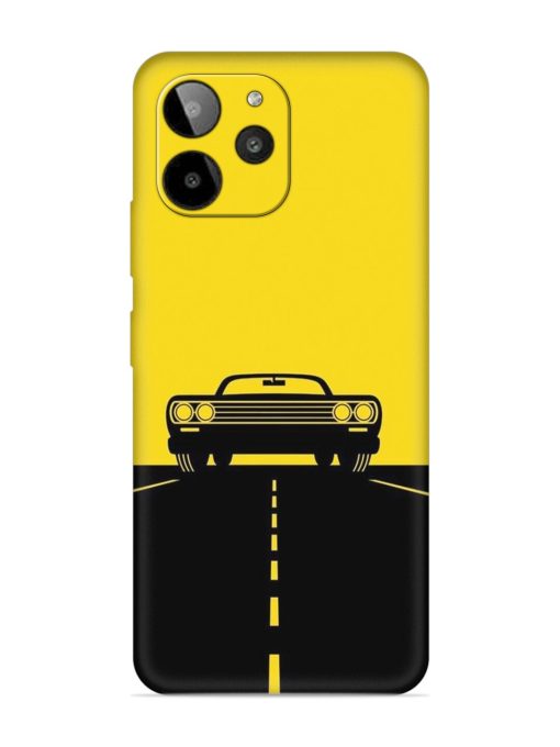 Classic Car Embossed Soft Silicone Case for Lava Yuva 2 Pro