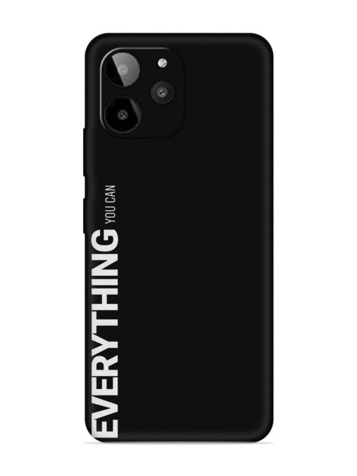 Everything You Can Embossed Soft Silicone Case for Lava Yuva 2 Pro