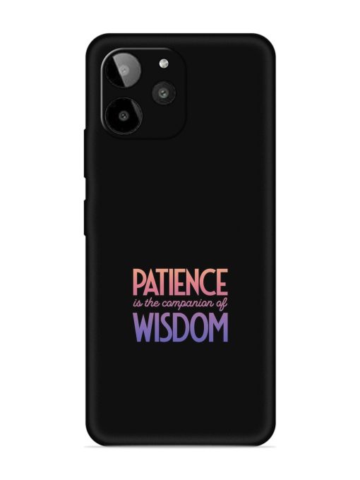 Patience Is The Embossed Soft Silicone Case for Lava Yuva 2 Pro Zapvi