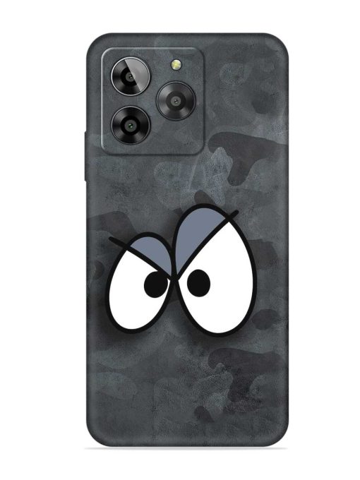 Big Eyes Night Mode Embossed Soft Silicone Case for Lava Yuva 3 Zapvi