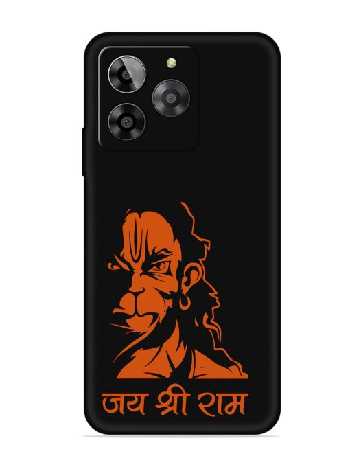 Angry Hanuman Embossed Soft Silicone Case for Lava Yuva 3 Zapvi