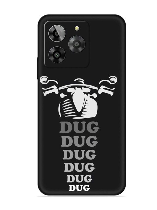 Dug Dug Dug Embossed Soft Silicone Case for Lava Yuva 3 Zapvi