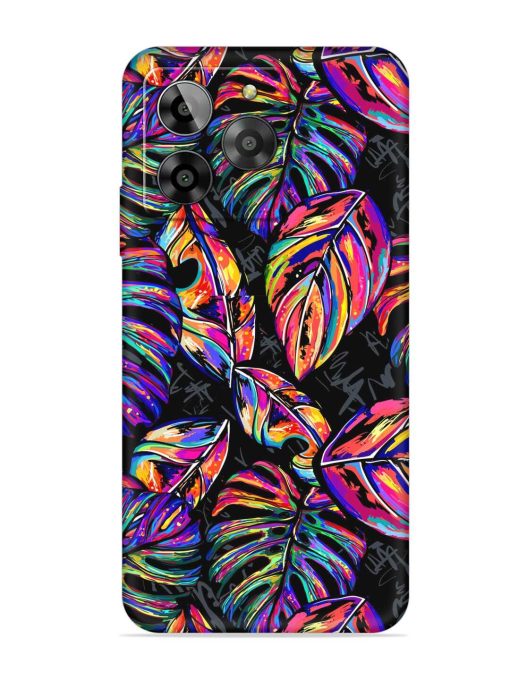 Tropical Seamless Vector Embossed Soft Silicone Case for Lava Yuva 3 Zapvi