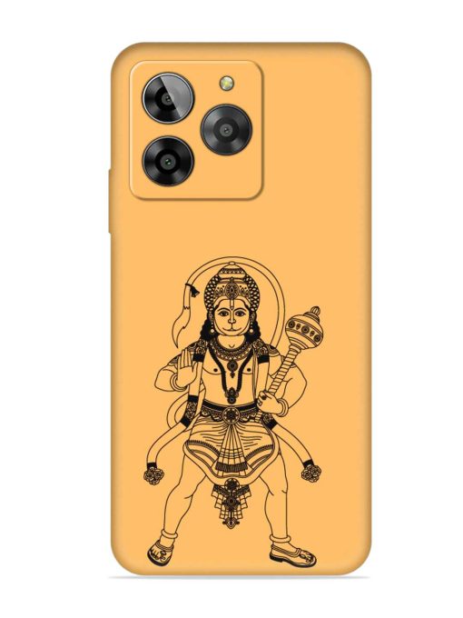 Indian God Hanuman Embossed Soft Silicone Case for Lava Yuva 3 Zapvi