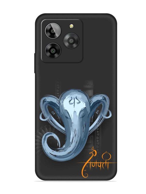 Illustration Lord Ganpati Embossed Soft Silicone Case for Lava Yuva 3 Zapvi