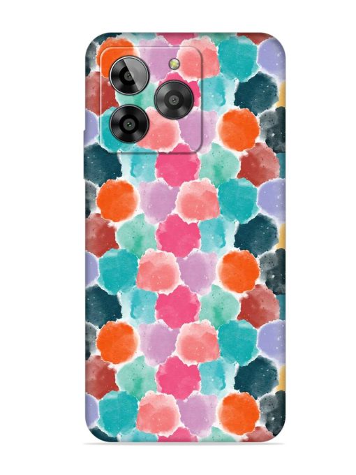 Colorful Seamless Pattern Embossed Soft Silicone Case for Lava Yuva 3 Zapvi