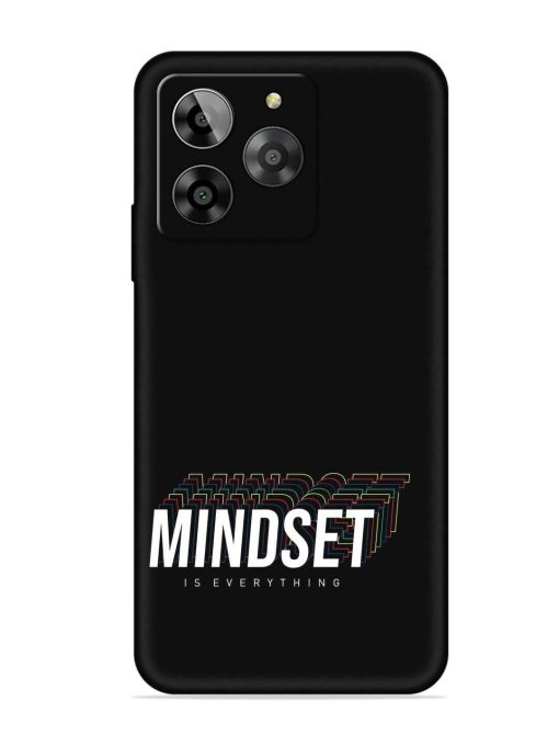 Mindset Everything Slogan Embossed Soft Silicone Case for Lava Yuva 3 Zapvi