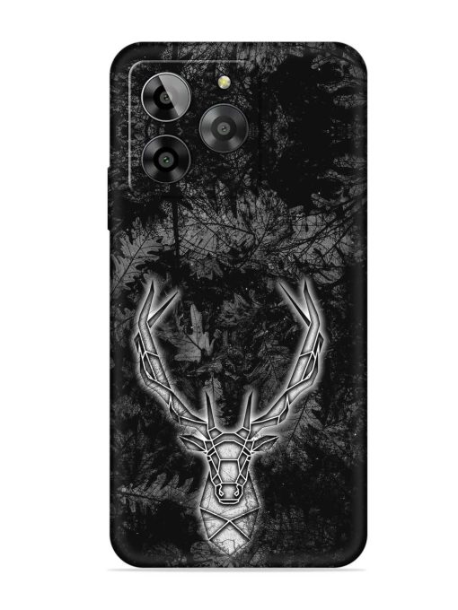 Ancient Deer Embossed Soft Silicone Case for Lava Yuva 3 Zapvi