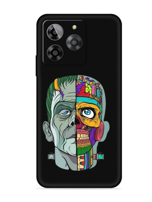 Men Vs Skull Embossed Soft Silicone Case for Lava Yuva 3 Zapvi