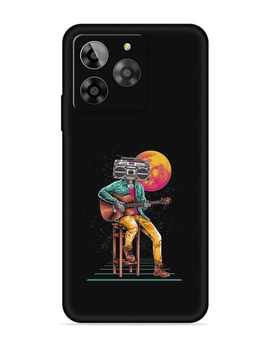 Minimalist Music Embossed Soft Silicone Case for Lava Yuva 3 Zapvi