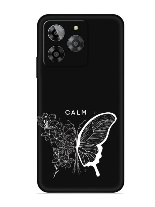 Calm Embossed Soft Silicone Case for Lava Yuva 3