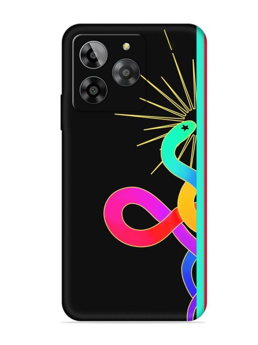 Art Geometric Abstraction Embossed Soft Silicone Case for Lava Yuva 3 Zapvi