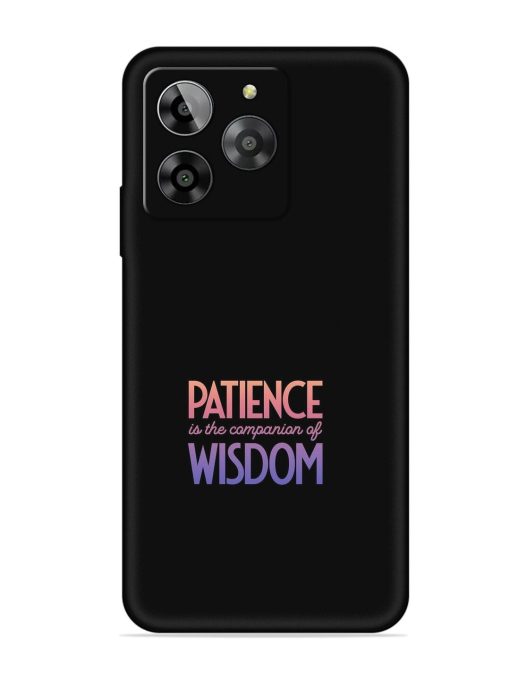 Patience Is The Embossed Soft Silicone Case for Lava Yuva 3 Zapvi