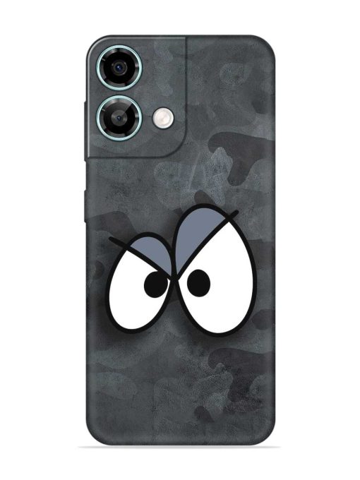 Big Eyes Night Mode Embossed Soft Silicone Case for Lava Yuva 3 Pro Zapvi