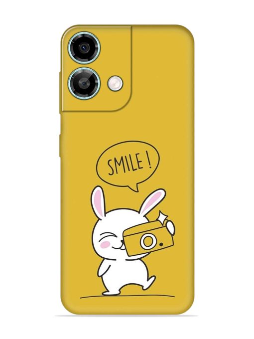 Hey Smile Please Embossed Soft Silicone Case for Lava Yuva 3 Pro Zapvi