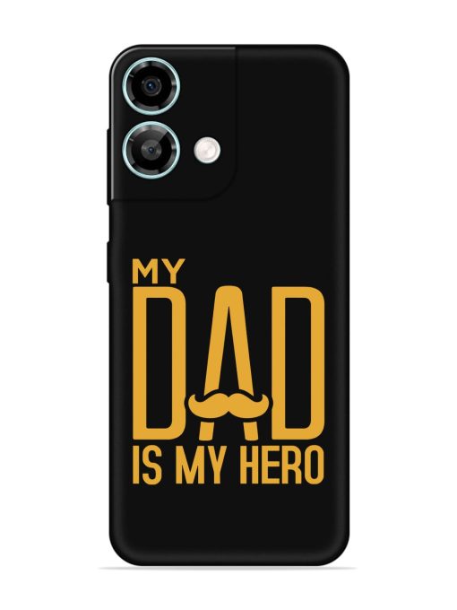 My Dad Is My Hero Embossed Soft Silicone Case for Lava Yuva 3 Pro Zapvi