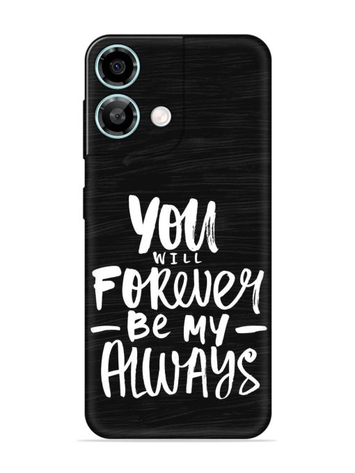 You Will Forever Embossed Soft Silicone Case for Lava Yuva 3 Pro Zapvi