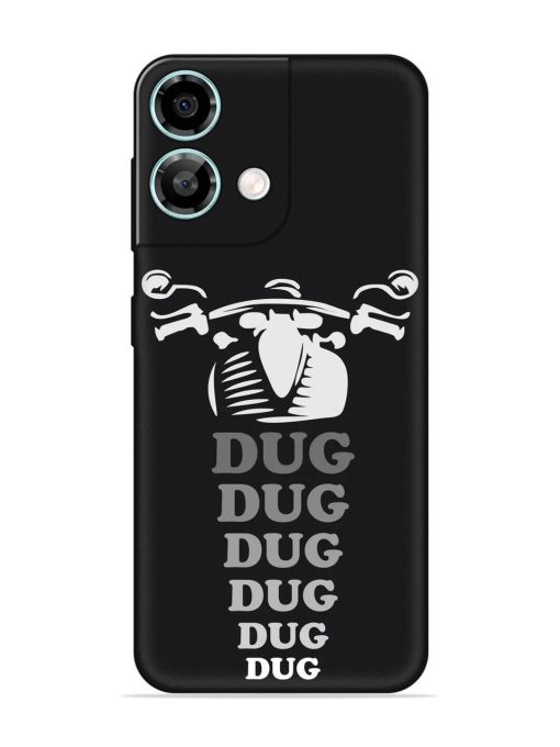 Dug Dug Dug Embossed Soft Silicone Case for Lava Yuva 3 Pro Zapvi