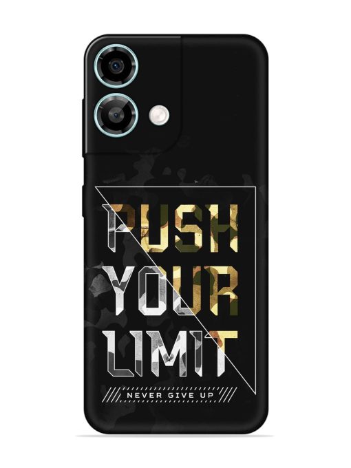 Push Your Limits Embossed Soft Silicone Case for Lava Yuva 3 Pro Zapvi