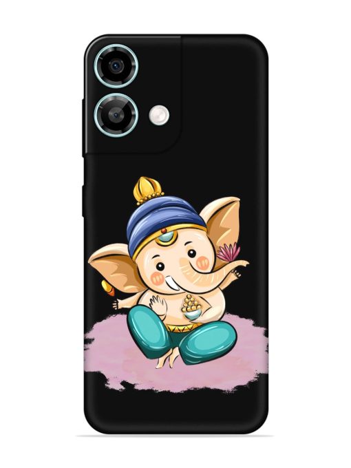 Bal Ganesh Vector Art Embossed Soft Silicone Case for Lava Yuva 3 Pro Zapvi