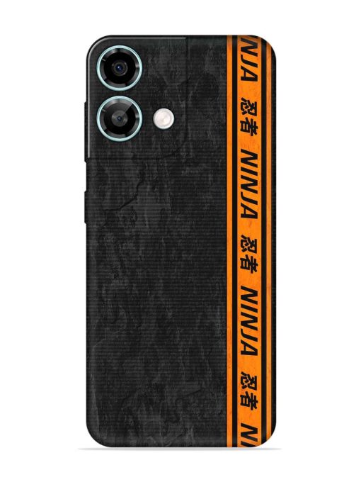 Ninja Srtips Embossed Soft Silicone Case for Lava Yuva 3 Pro