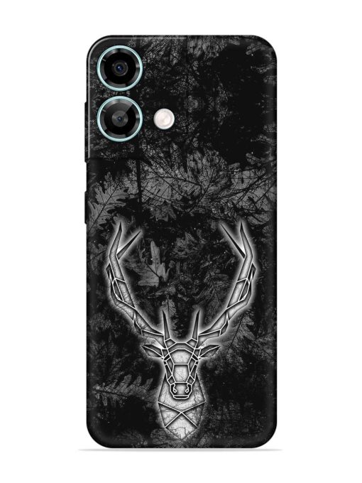 Ancient Deer Embossed Soft Silicone Case for Lava Yuva 3 Pro Zapvi