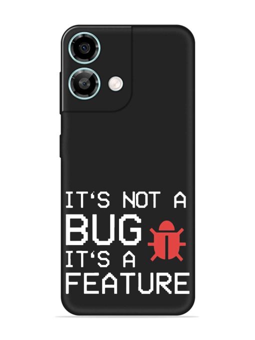 Not Bug Feature Embossed Soft Silicone Case for Lava Yuva 3 Pro Zapvi