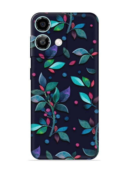 Decorative Watercolor Flower Embossed Soft Silicone Case for Lava Yuva 3 Pro