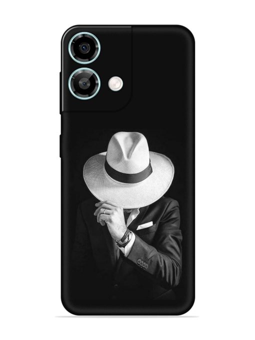 Men Under Hat Embossed Soft Silicone Case for Lava Yuva 3 Pro