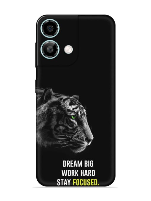 Dream Big Work Hard Embossed Soft Silicone Case for Lava Yuva 3 Pro Zapvi