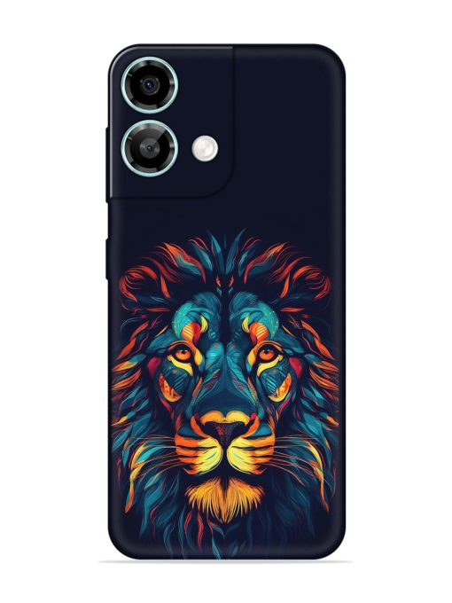 Colorful Lion Embossed Soft Silicone Case for Lava Yuva 3 Pro Zapvi