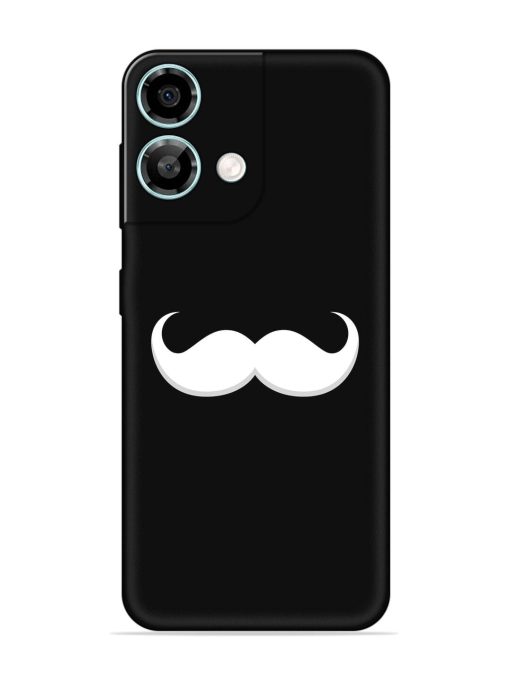 Mustache Vector Embossed Soft Silicone Case for Lava Yuva 3 Pro Zapvi